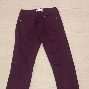 Girls Rsq burgundy stretchy jeans